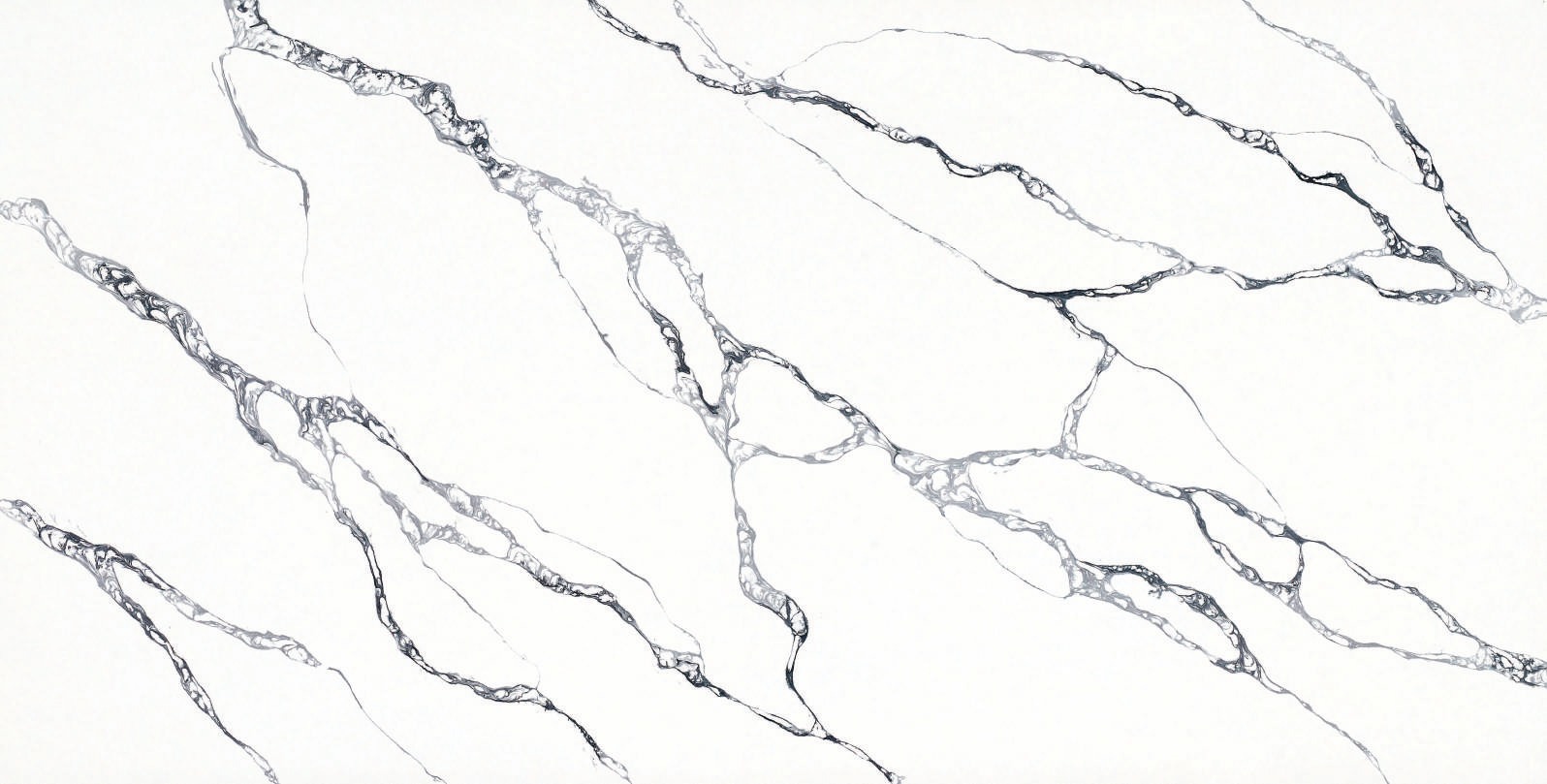 Calacatta Black White Lux slab sample